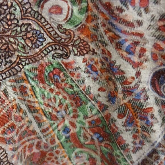 CATO Women's Multicolor Paisley TopSize XL - Picture 5 of 9
